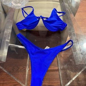 Amazon blue medium bikini Brazilian cut